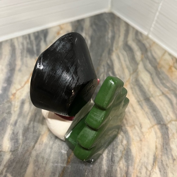 Vintage Christmas Lady Snowman Ceramic Napkin Holder ES Molds
Approx 4.5” tall - Picture 7 of 9